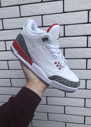 Чоловічі кросівки білі з червоним