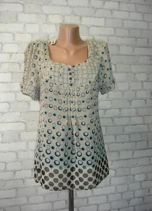 Легка блузка в горох "george" 46-48 р