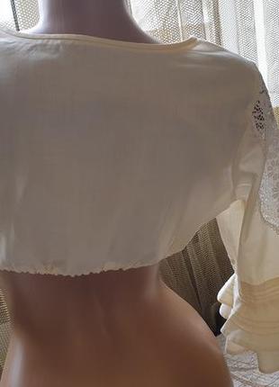 Ексклюзивная, винтажная блуза под грудь, кроп-топ3 фото