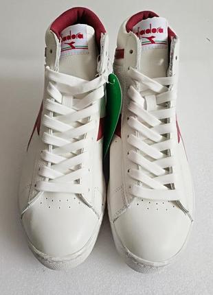 Кожаные кеды кроссовки унисекс diadora италия оригинал4 фото