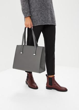 💜 розпродаж!!! класична сіра жіноча сумка від befree