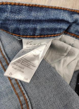 Укороченные джинсы с эффектом старения бойфренди8 фото