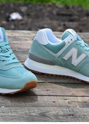 Кроссовки женские new balance мятные оригинал