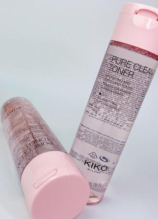 Тонік для обличчя kiko milano pure clean toner. тонік кіко мілано. зволожуючий тонік