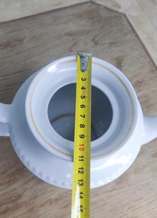Большой керамический чайник 2 л литра заварник5 фото