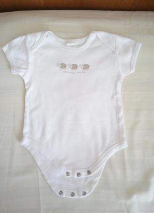 Бодик человечек на мальчика девочку до 9 мес