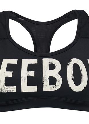 Топ reebok womens hero racer sports bra black / оригинал