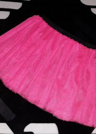 Юбка юбочка пышная фатин розовая