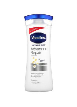 Vaseline intensive care, advanced repair body lotion, unscented , 10 fl oz (295 ml)