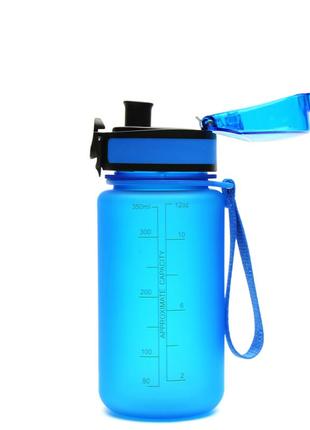 Пляшка для води uzspace colorful frosted-tritan 350мл синій 30342 фото