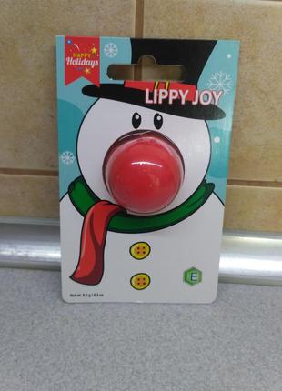 Бальзам для губ «happy holiday: сніговічок», оленятко, пігвінятко4 фото