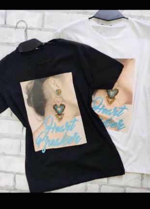 🔥 футболка 🔥 принт хлопок турция