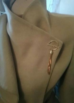 Итальчнское кашемированое пальтоо с поясом5 фото