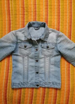 Мягкая джинсовая курточка р. 146-152.2 фото