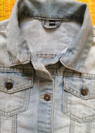 Мягкая джинсовая курточка р. 146-152.3 фото
