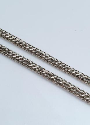 Серебряная цепь 55 см.1 фото