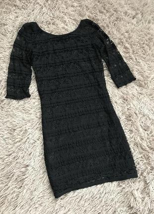 Мереживна сукня чорного кольору