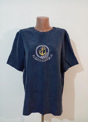 Вінтажна блуза прямого силуету