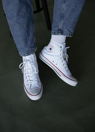 Кеді chuck taylor all star high white2 фото