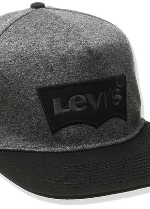 Бейсболка levi's men's jersey flat brim hat оригінал з сша