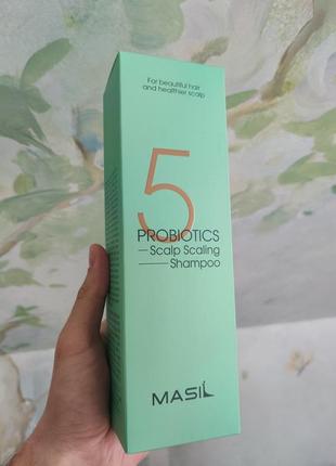 Шампунь для глубокого очищения кожи головы masil 5 probiotics scalp scaling shampoo, 500 мл2 фото