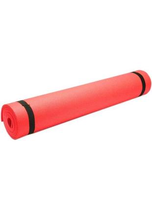 Йогамат, килимок для йоги m 0380-3 матеріал eva (червоний)1 фото