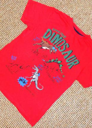 Подростковая футболка 12-13 лет красного цвета.