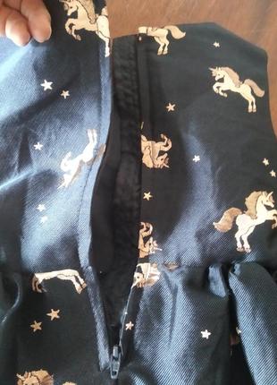 Нарядное пышное платье принт единорог бренда h&amp;m парк92 2-3 eur 92-98