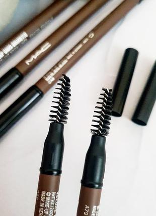 Оригінал олівець для брів m.a.c veluxe brow liner deep dark brunette оригінал олівець для брів6 фото