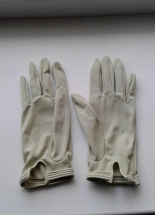 Перчатки демисезонные весна осень трикотажные короткие фисташковые  6,5 bri-nylon cir gloves aнглия2 фото