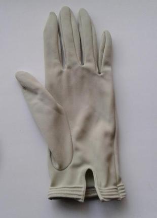 Перчатки демисезонные весна осень трикотажные короткие фисташковые  6,5 bri-nylon cir gloves aнглия3 фото