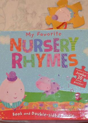 Nursery rhymes, большой детский пазл двухсторонний