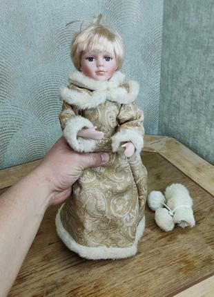 Лялька з керамиеской головою і руками керамічна2 фото