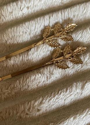 Заколка золотая