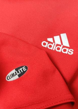 Компрессионная спортивная тренировочная красная мужская майка adidas climalite4 фото