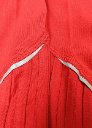 Компресійна спортивна тренувальна червона чоловіча майка adidas climalite5 фото