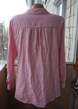 Шикарная стильная хлопковая рубашка с цветочной вышивкой4 фото