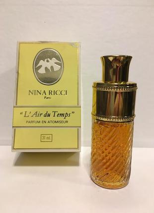 Nina ricci духи 31 мл nina ricci l’air du temps винтаж оригинал