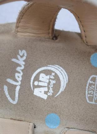 Шкіряні сандалі сандалі босоніжки кларкс clarks air р. 32 1/2 21,2 см5 фото