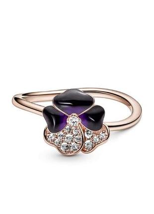 Новинка ❗кольцо пурпурная фиалка серебро 925 pandorа