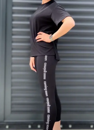 Спортивный костюм с футболкой женский 42-44,46-48, 50-52 (4цвета) rin4962-883bве