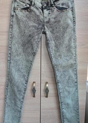 Брюки стрейч  bershka denim6 фото