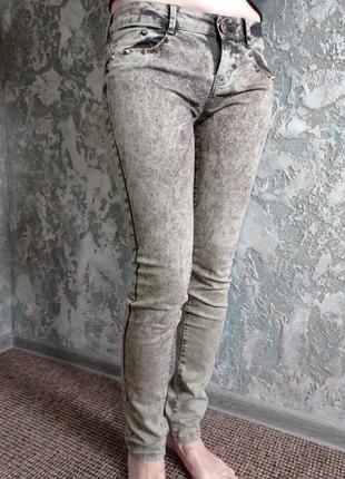 Брюки стрейч  bershka denim1 фото