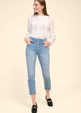 Джинси slim з високою посадкою