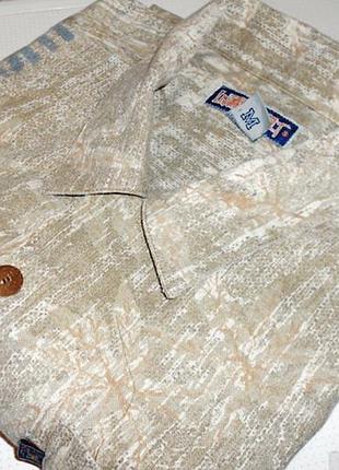 Лляна сорочка з коротким рукавом. розмір m