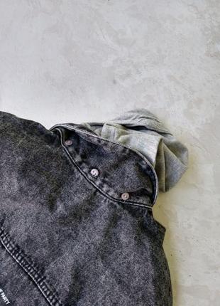 Нова джинсова жилетка з капюшоном джинс zara4 фото