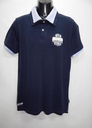 Мужская футболка поло basefield denim р.48 085мф