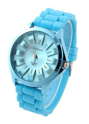Женские наручные часы womage, голубые1 фото