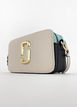 Жіноча сумка с логотипом 😍 marc jacobs the snapshot sky😍