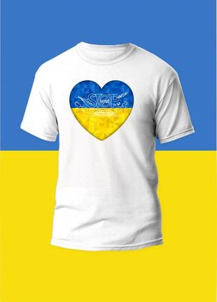 Футболка мужская с принтом stop war_1